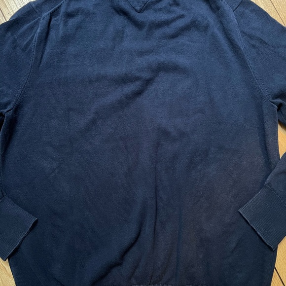 Men’s Tommy Hilfiger Quarter-Zip Navy Pullover - Picture 4 of 7